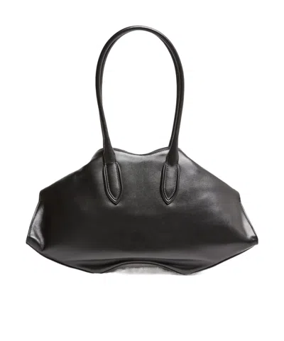 Alexander Mcqueen Manta Handbag In Black