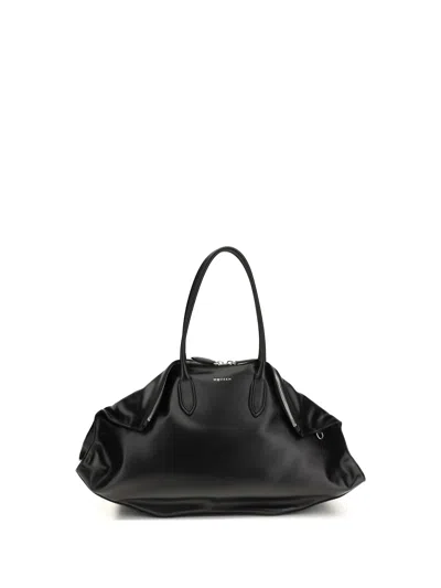 Alexander Mcqueen Manta Maxi Shoulder Bag In Black