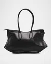 Alexander Mcqueen Manta Sculptural Nappa Leather Shoulder Bag In Black