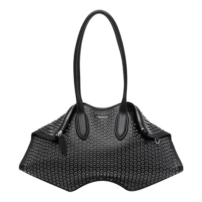 Alexander Mcqueen Manta Shoulder Bag In Black