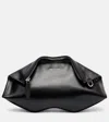 Alexander Mcqueen Manta Small Leather Clutch In Black