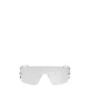 Alexander Mcqueen Eyewear Futuristic Shield Sunglasses In White
