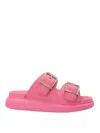 Alexander Mcqueen 50mm Double-buckle Sandals In Pink