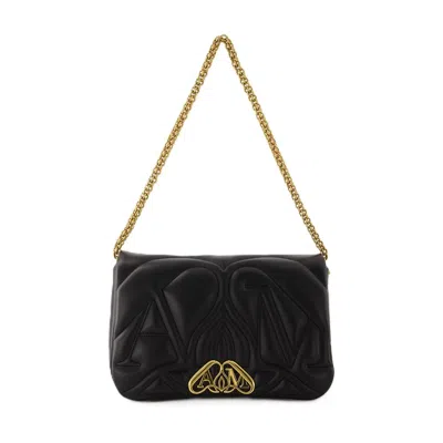 Alexander Mcqueen The Seal Crossbody Bag Alexander Mc Queen Leather Black