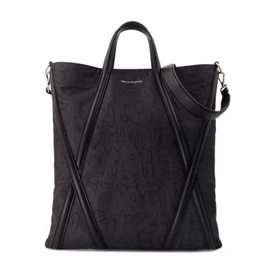 Alexander Mcqueen Harness Shopper Bag Alexander Mc Queen Nylon Black