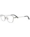 Alexander Mcqueen Mcq By  Women's Mq0370o 55mm Optical Frames In Silver