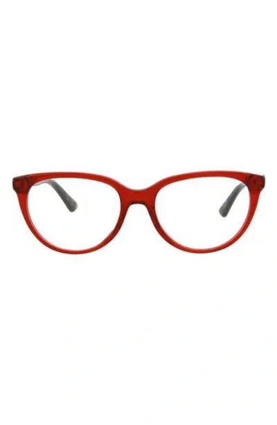 Alexander Mcqueen Mcqueen 50mm Cat Eye Optical Glasses
