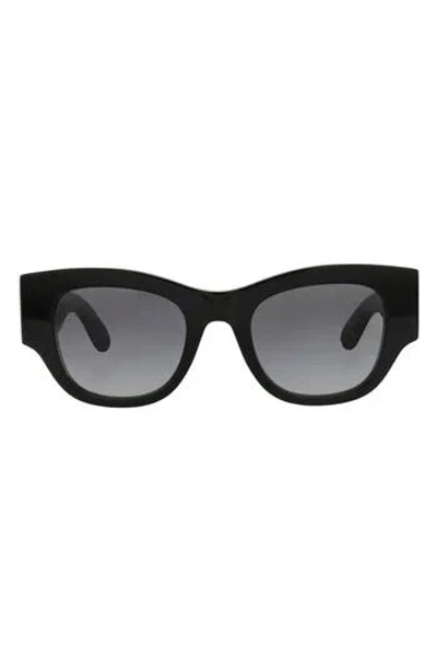 ALEXANDER MCQUEEN MCQUEEN 50MM GRADIENT SQUARE SUNGLASSES