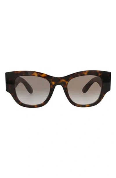 Alexander Mcqueen Mcqueen 50mm Gradient Square Sunglasses In Brown