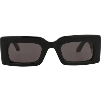 Alexander Mcqueen Mcqueen 50mm Rectangular Sunglasses In Black