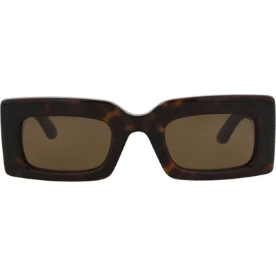 Alexander Mcqueen Mcqueen 50mm Rectangular Sunglasses In Brown