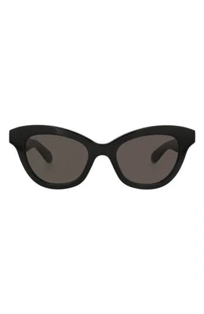 Alexander Mcqueen Mcqueen 51mm Cat Eye Sunglasses In Black
