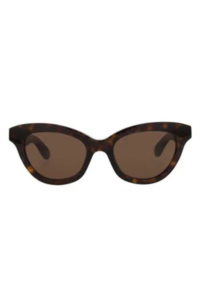 Alexander Mcqueen Mcqueen 51mm Cat Eye Sunglasses In Brown