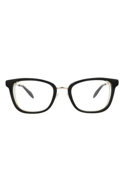 Alexander Mcqueen Mcqueen 51mm Square Optical Glasses In Pink