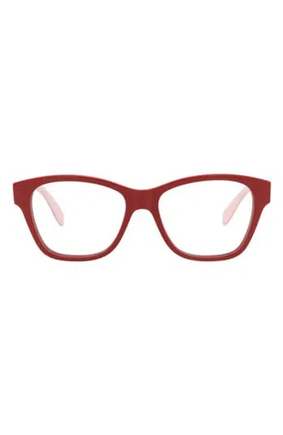 Alexander Mcqueen Mcqueen 52mm Square Optical Glasses