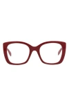 Alexander Mcqueen Mcqueen 52mm Square Optical Glasses In Pattern
