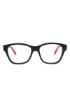 Alexander Mcqueen Mcqueen 52mm Square Optical Glasses In Multi