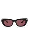 Alexander Mcqueen Mcqueen 53mm Cat Eye Sunglasses