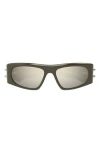 Alexander Mcqueen Mcqueen 53mm Rectangular Sunglasses In Black