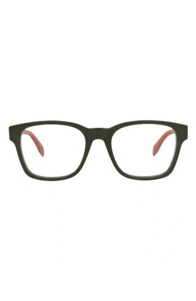 Alexander Mcqueen Mcqueen 53mm Square Optical Glasses In Neutral