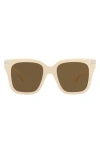 Alexander Mcqueen Mcqueen 53mm Square Sunglasses In Multi