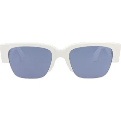Alexander Mcqueen Mcqueen 54mm Half Rim Sunglasses