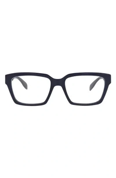 Alexander Mcqueen Mcqueen 54mm Rectangular Optical Glasses In Black