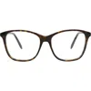 Alexander Mcqueen Mcqueen 54mm Square Optical Glasses In Orange
