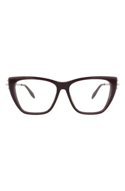 Alexander Mcqueen Mcqueen 55mm Cat Eye Optical Glasses