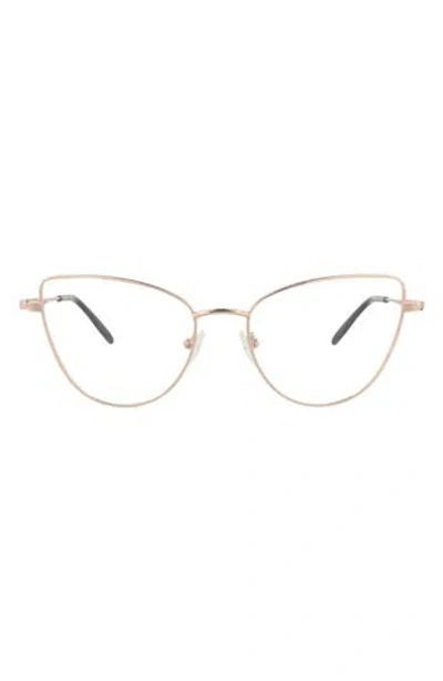 Alexander Mcqueen Mcqueen 55mm Cat Eye Optical Glasses In Gold