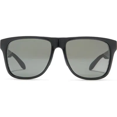 Alexander Mcqueen Mcqueen 56mm Square Rectangle Sunglasses In Black