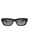 Alexander Mcqueen Mcqueen 56mm Square Sunglasses In Black