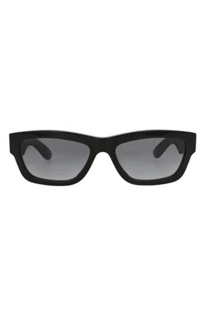 Alexander Mcqueen Mcqueen 56mm Square Sunglasses In Black