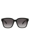 Alexander Mcqueen Square-frame Acetate Sunglasses In Black