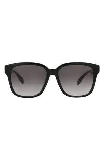 ALEXANDER MCQUEEN MCQUEEN 56MM SQUARE SUNGLASSES