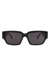 Alexander Mcqueen Mcqueen 56mm Square Sunglasses In Black