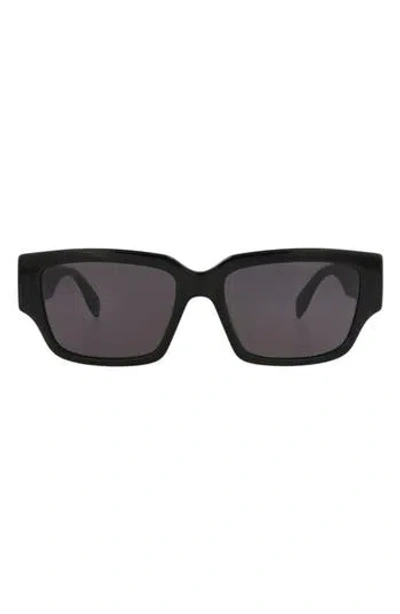 Alexander Mcqueen Mcqueen 56mm Square Sunglasses In Black