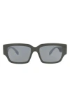 Alexander Mcqueen Mcqueen 56mm Square Sunglasses In Gray