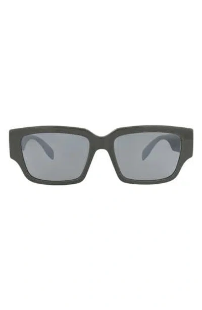 Alexander Mcqueen Mcqueen 56mm Square Sunglasses In Gray
