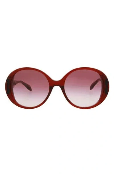 ALEXANDER MCQUEEN MCQUEEN 57MM OVAL SUNGLASSES