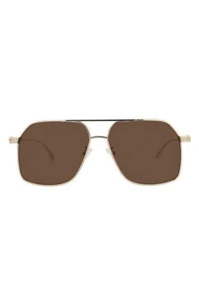 Alexander Mcqueen Mcqueen 59mm Aviator Sunglasses In Multi