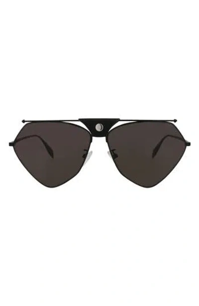 Alexander Mcqueen Mcqueen 62mm Aviator Sunglasses In Black