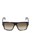 Alexander Mcqueen Mcqueen Acetate Square Sunglasses In Brown