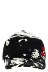 Alexander Mcqueen Printed Cap With Curved Brim And Eyelets