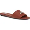 Alexander Mcqueen Mcqueen Arc Flat Slide Sandal In Multi