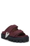 Alexander Mcqueen Mcqueen Arrow Pin Leather Slide Sandal