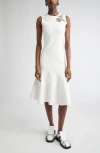 Alexander Mcqueen Mcqueen Banshee Embroidery A-line Midi Dress