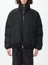 Alexander Mcqueen Funnel-neck Padded Jacket In Black