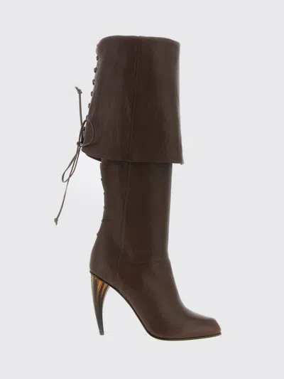 Alexander Mcqueen Mcqueen Boots Woman In Brown