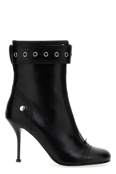Alexander Mcqueen Mcqueen Buckle Ankle Boots